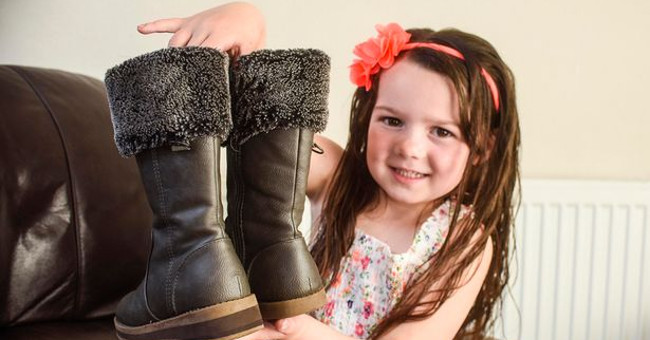 The 5-year-old girl has half her body growing faster than the other half