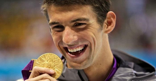 The advantage helps Michael Phelps equalize the Olympic's thousand-year record
