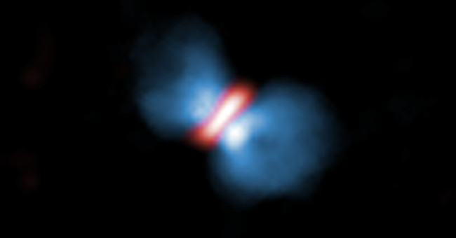The air shot when the star 'gave birth'