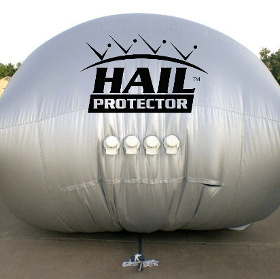The airbag protects the car