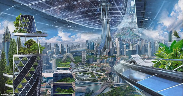 The Amazon owner announced a secret plan to build a space base for thousands of people