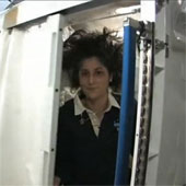 The American astronaut has been faced with 'floating disaster'
