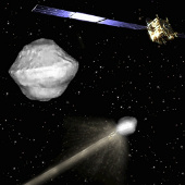 The American spacecraft will crash into the meteorite