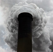 The amount of CO2 in the air is