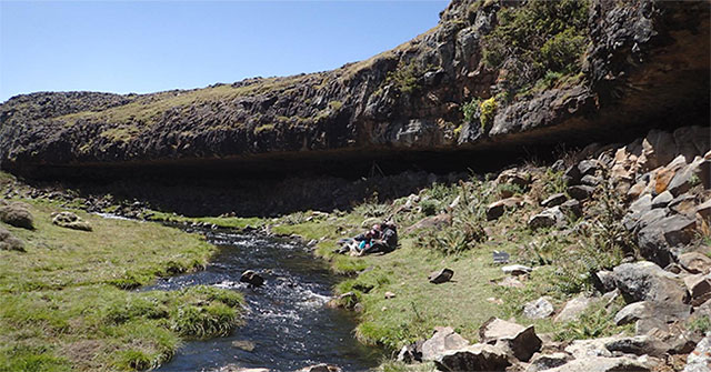 The ancestors of humans once lived on a mountain of 4,000m high through the Ice Age