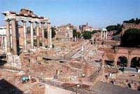 The ancient palace aroused the legend of Rome