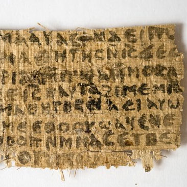 The ancient piece of paper reveals the marriage of the Lord