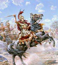 The ancient wall honors Alexander the Great