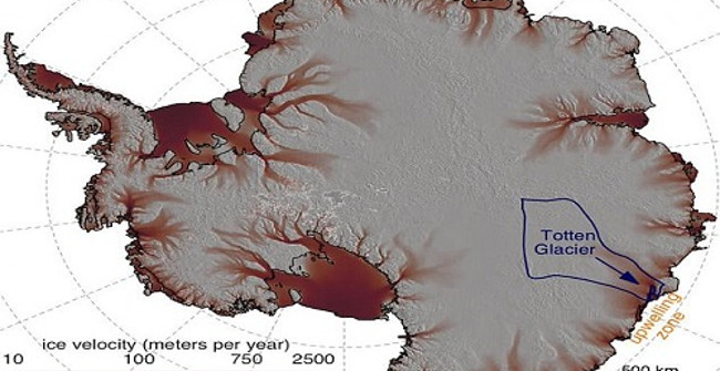 The Antarctic glacier melted easily to raise the sea level by 3.4 meters