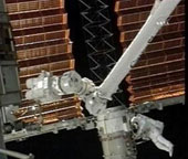 The astronaut Atlantis makes two space walks