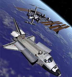 The Atlantis spacecraft landed on the ISS smoothly