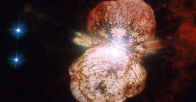 The battle between two stars creates the brightest nebula in the Milky Way