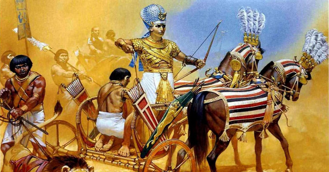The biggest horse cart match in ancient history between Egypt and Hittite