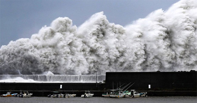 The biggest super typhoon Jebi in the past 25 years devastated Japan