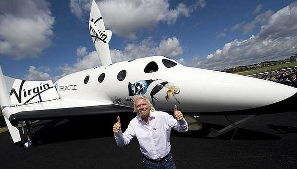 The billionaire unveiled the spaceship
