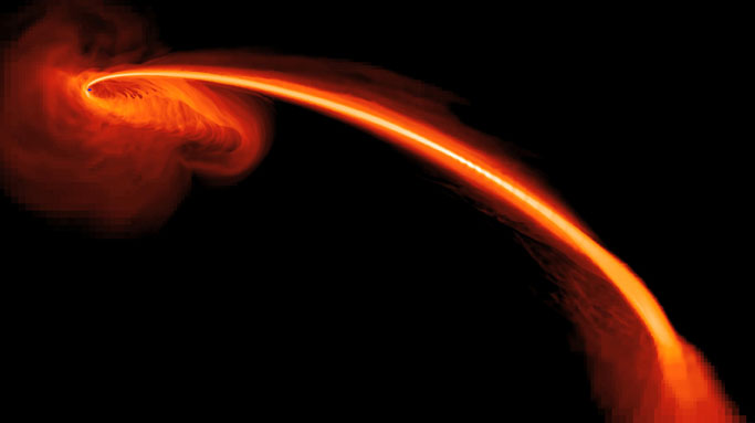 The black hole tore apart the star