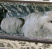 The boy found 'mummy' in the attic