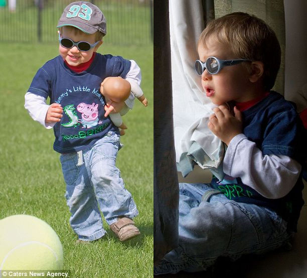 The boy kept going blind and blind