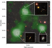 The bridge of gas over 2.6 million light years