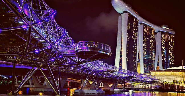 The bridges have impressive architecture