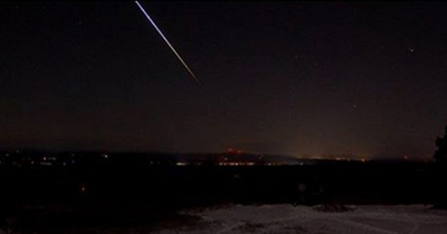 The bright object suspected of being meteorite plunges into the US