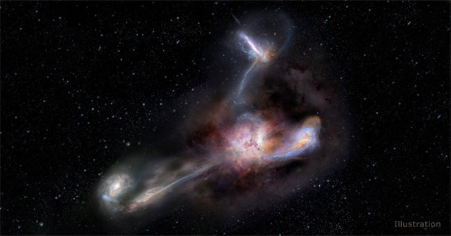 The brightest galaxy in the universe