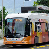 The bus system is charging extremely fast