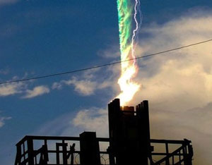 The camera flashes at a speed of 10 million frames per second