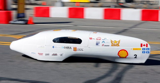 The car can run across the United States with 3.7 liters of gasoline