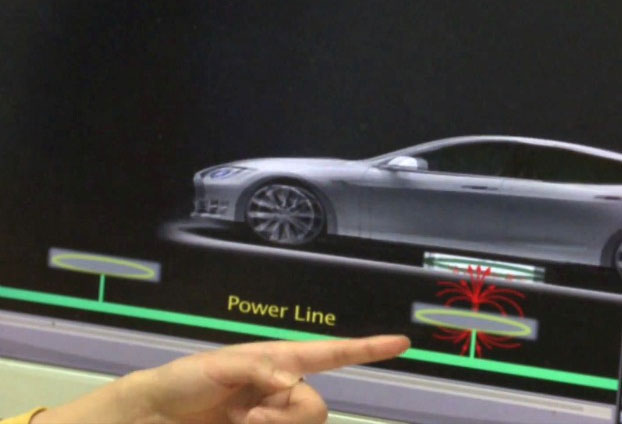 The car itself charging