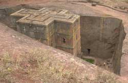 The chapel carved in stone