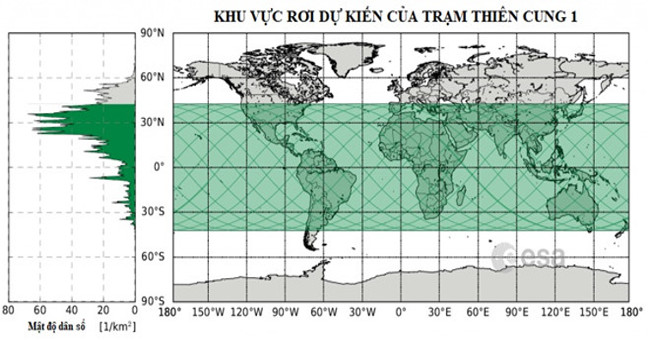 The Chinese space station will fall to Earth in the next 24 hours