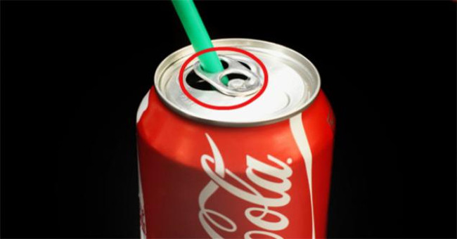 The circle on the can of soda can not be used by most people
