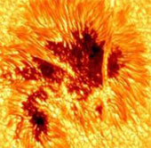 The clearest picture of the sun flare