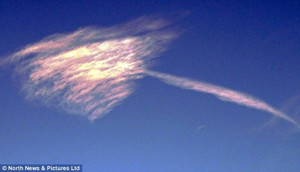The cloud carries the