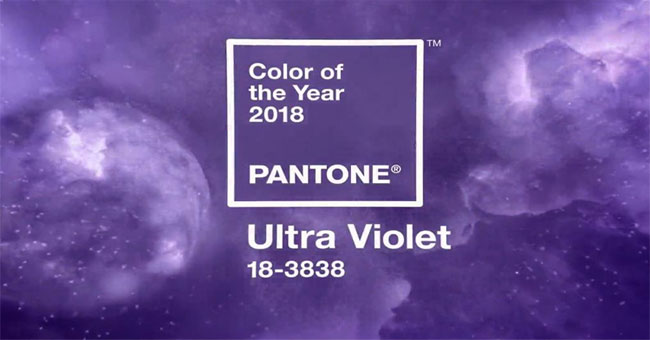 The color of 2018 - the world of infinite purple