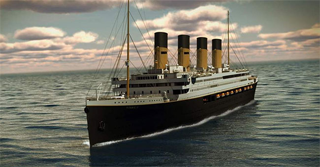 The copy of the Titanic will sail in 2022