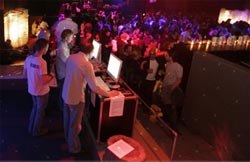 The dance floor produces electricity