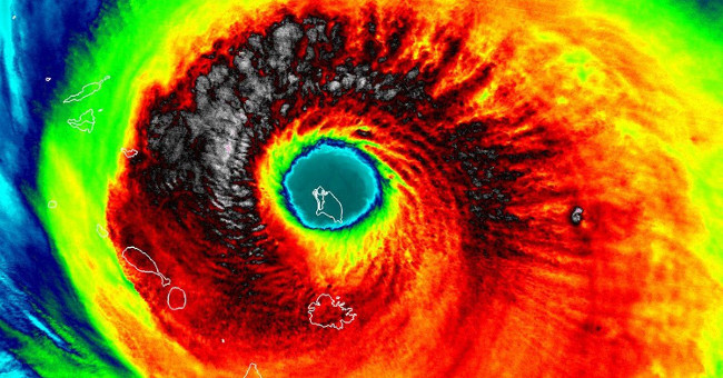 The destructive power of the storm