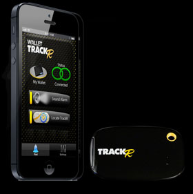 The device alarms when the wallet falls