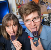 The device helps the hearing impaired to use the tongue to 'hear' the sound