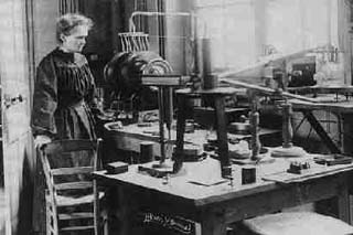 The discovery of Marie Curie's radioactive substance