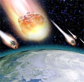 The Earth is in danger of being attacked by hundreds of meteors