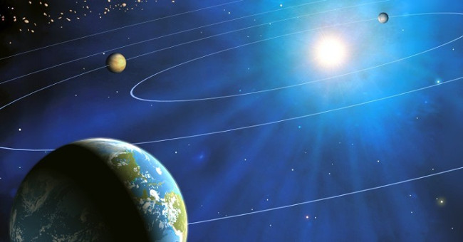 The Earth is slowly drifting away from the Sun.
