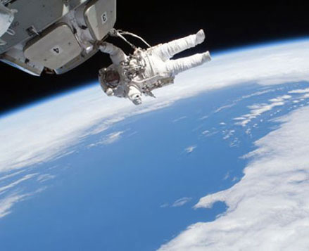 The Earth looks from the International Space Station