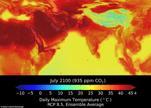 The earth may be 'scorched' because of heat after 85 years