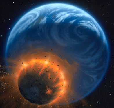 The Earth suffers from dozens of collisions with asteroids