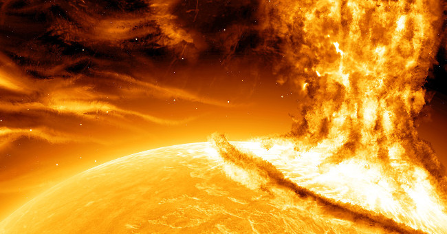 The Earth was fortunate to escape the Super Sun storm