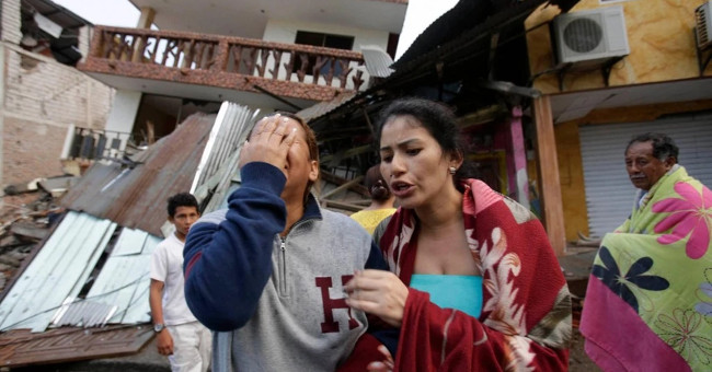 The earthquake continued to shake Ecuador