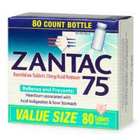 The effects of the drug reduce excess acid in the stomach
